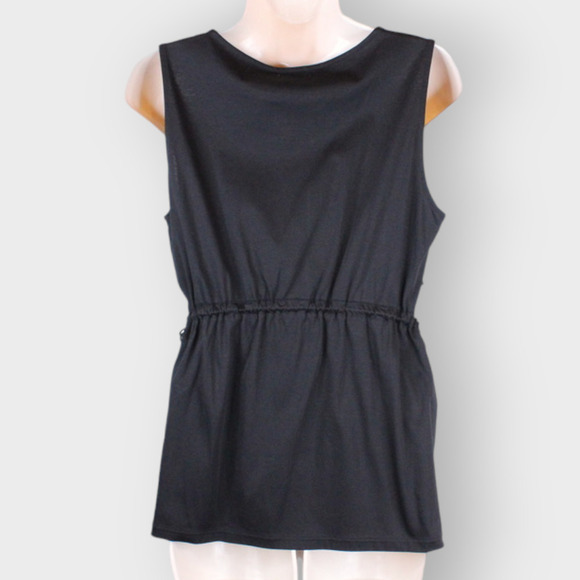 CLUB MONACO Janou Top Cut-out with Tassels in Black Size Medium - Picture 9 of 12